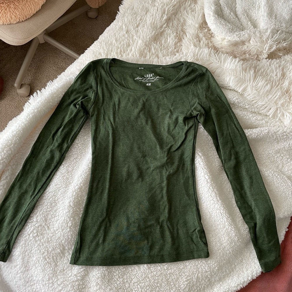 Dark green full sleeve top